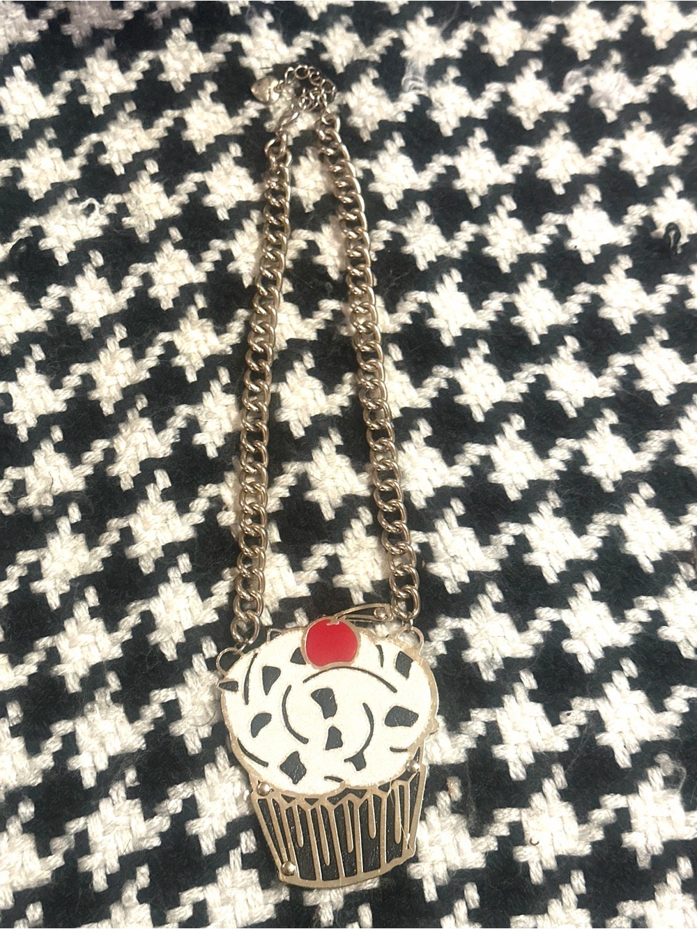 Betsey Johnson Cupcake Necklace